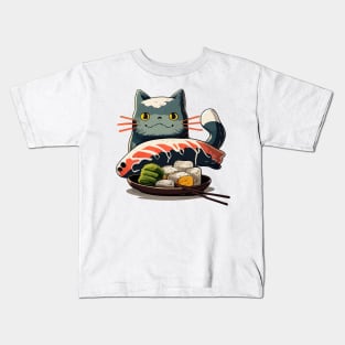 Sushi Cat Kids T-Shirt